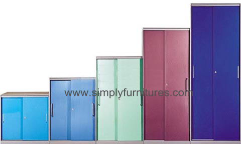 gabinete de puerta de persiana enrollable de colores