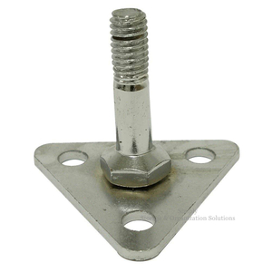 Placa de pie de carbono para sistema de estanterías de alambre